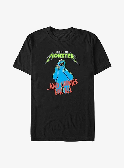 Sesame Street Cookie Monster And Cookies For All Big & Tall T-Shirt