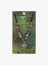 Thorn & Fable Star Mushroom Cord Necklace