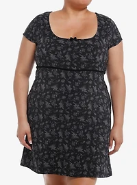 Thorn & Fable Fairies & Roses Empire Waist Mini Dress Plus Size