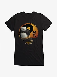 Kung Fu Panda 4 Yin And Yang Symbol Girls T-Shirt