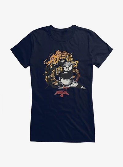 Kung Fu Panda 4 The Dragon Warrior Girls T-Shirt