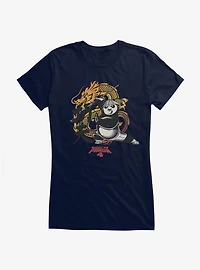 Kung Fu Panda 4 The Dragon Warrior Girls T-Shirt