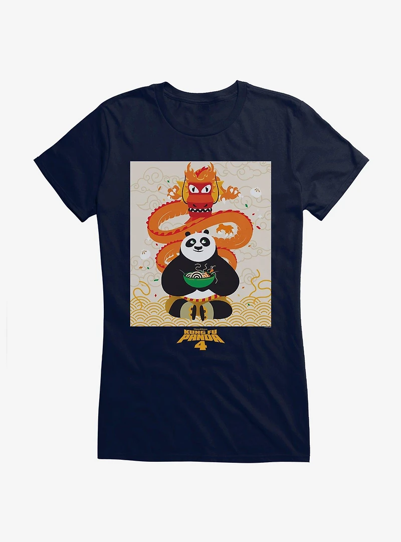 Kung Fu Panda 4 Noodles Girls T-Shirt