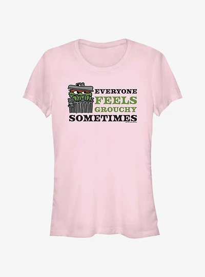 Sesame Street Oscar Feeling Grouchy Sometimes Girls T-Shirt