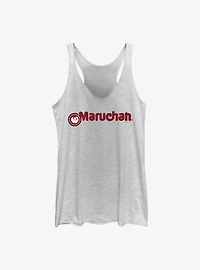 Maruchan Simple Logo Girls Raw Edge Tank