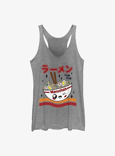 Maruchan Kawaii Bowl Yum Yum Girls Raw Edge Tank