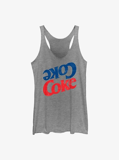 Coca-Cola Coke Stack Girls Raw Edge Tank
