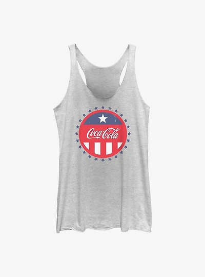 Coca-Cola Bottlecap Girls Raw Edge Tank