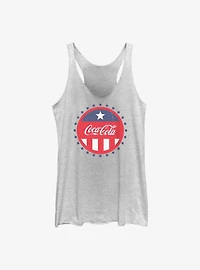Coca-Cola Bottlecap Girls Raw Edge Tank