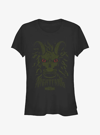 Call of Duty: Warzone Night Fang Green Mask Girls T-Shirt