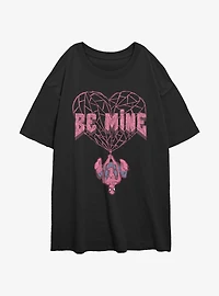 Marvel Spider-Man Be Mine Womens Oversized T-Shirt
