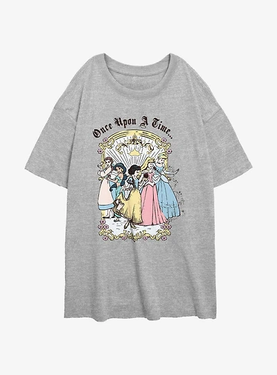 Disney Princesses Once Upon A Time Womens Oversized T-Shirt