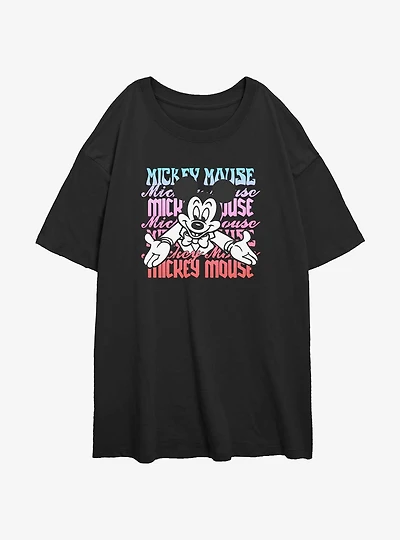 Disney Mickey Mouse Show Stopper Womens Oversized T-Shirt