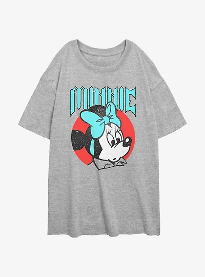 Disney Mickey Mouse Grunge Minnie Womens Oversized T-Shirt