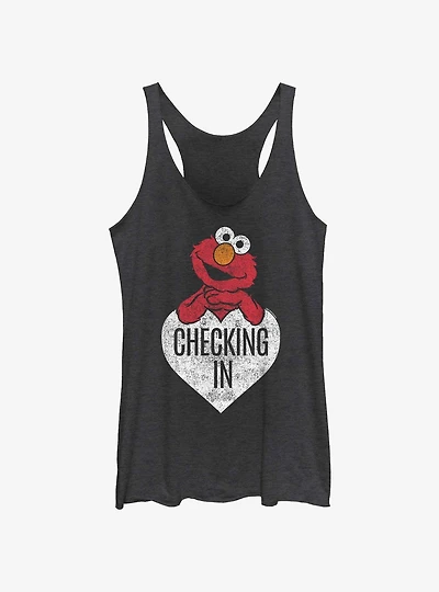 Sesame Street Elmo Checking In White Girls Tank