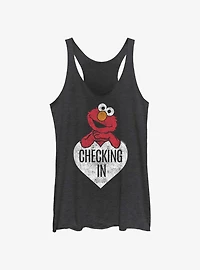 Sesame Street Elmo Checking In White Girls Tank