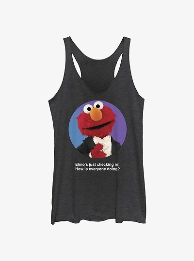 Sesame Street Elmo Tuxedo Checking In Girls Tank