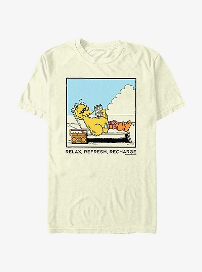 Sesame Street Big Bird Relax Refresh Recharge T-Shirt