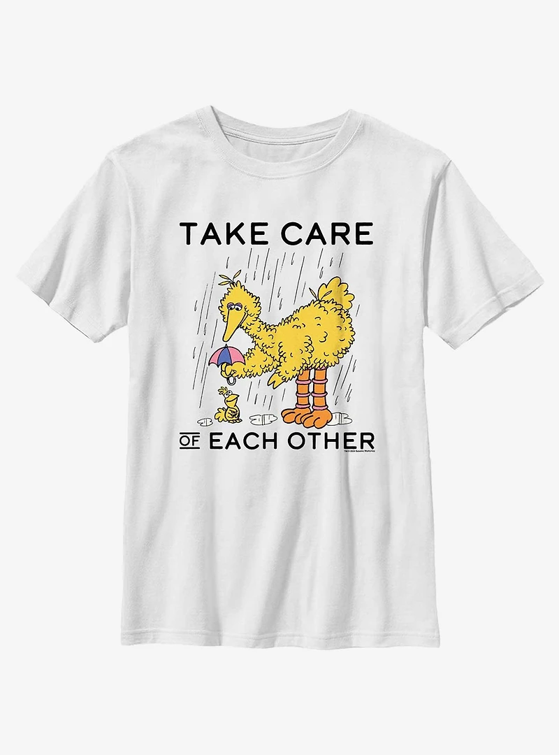 Sesame Street Big Bird Take Care Of Each Other Youth T-Shirt