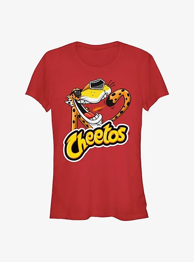 Cheetos Chester Eating Cheetos Girls T-Shirt