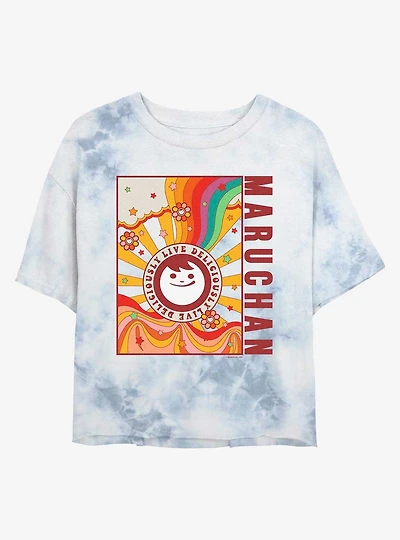 Maruchan Live Deliciously Tie-Dye Girls Crop T-Shirt
