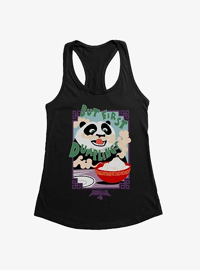 Kung Fu Panda 4 But First Dumplings Womens Tank Top