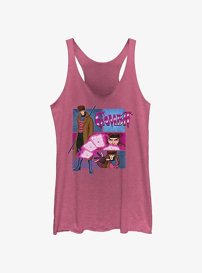 Marvel X-Men '97 Gambit Cards Womens Tank Top