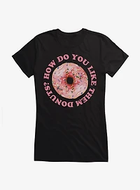 Pink Sprinkle Donut Girls T-Shirt