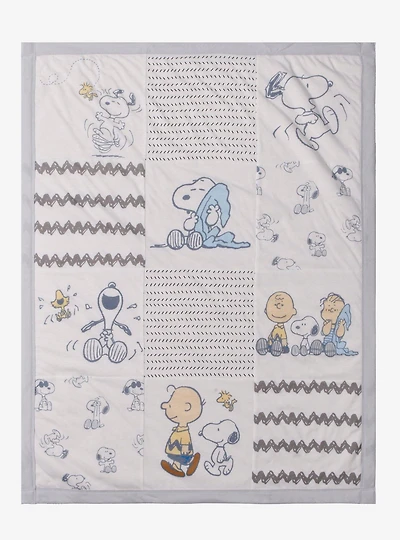 Peanuts Snoopy & Friends Squares Baby Blanket
