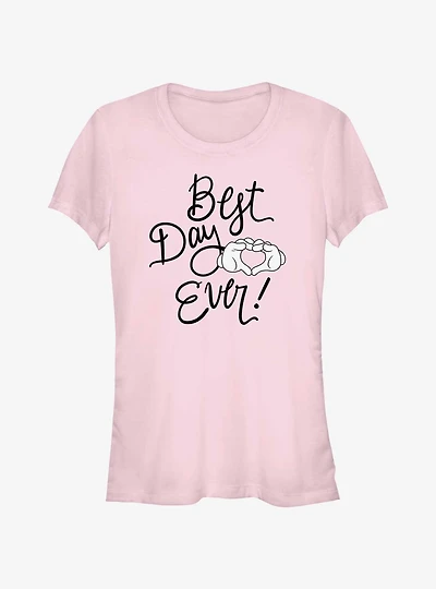 Disney Mickey Mouse Best Day Ever Mickey Hands Girls T-Shirt