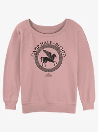 Disney Percy Jackson And The Olympians Camp Half Blood Logo Girls Slouchy Sweatshirt