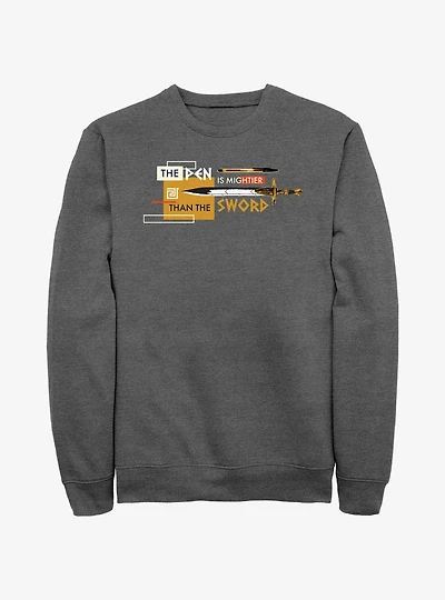Disney Percy Jackson And The Olympians The Pen Is Mightier Than The Sword Sweatshirt