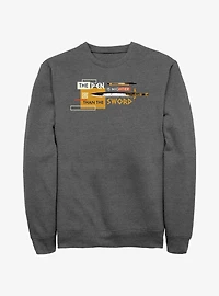 Disney Percy Jackson And The Olympians The Pen Is Mightier Than The Sword Sweatshirt