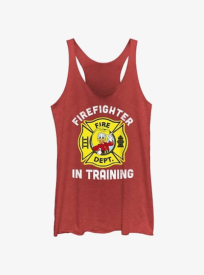 Disney Donald Duck Firefighter In Training Girls Tank Top