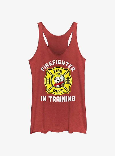 Disney Mickey Mouse Firefighter Training Womens Tank Top