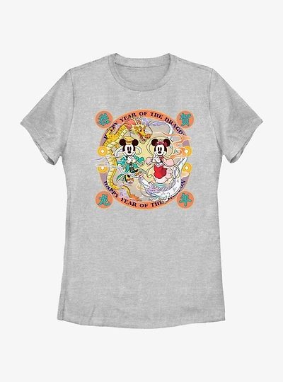 Disney Mickey Mouse Year Of The Dragon Womens T-Shirt