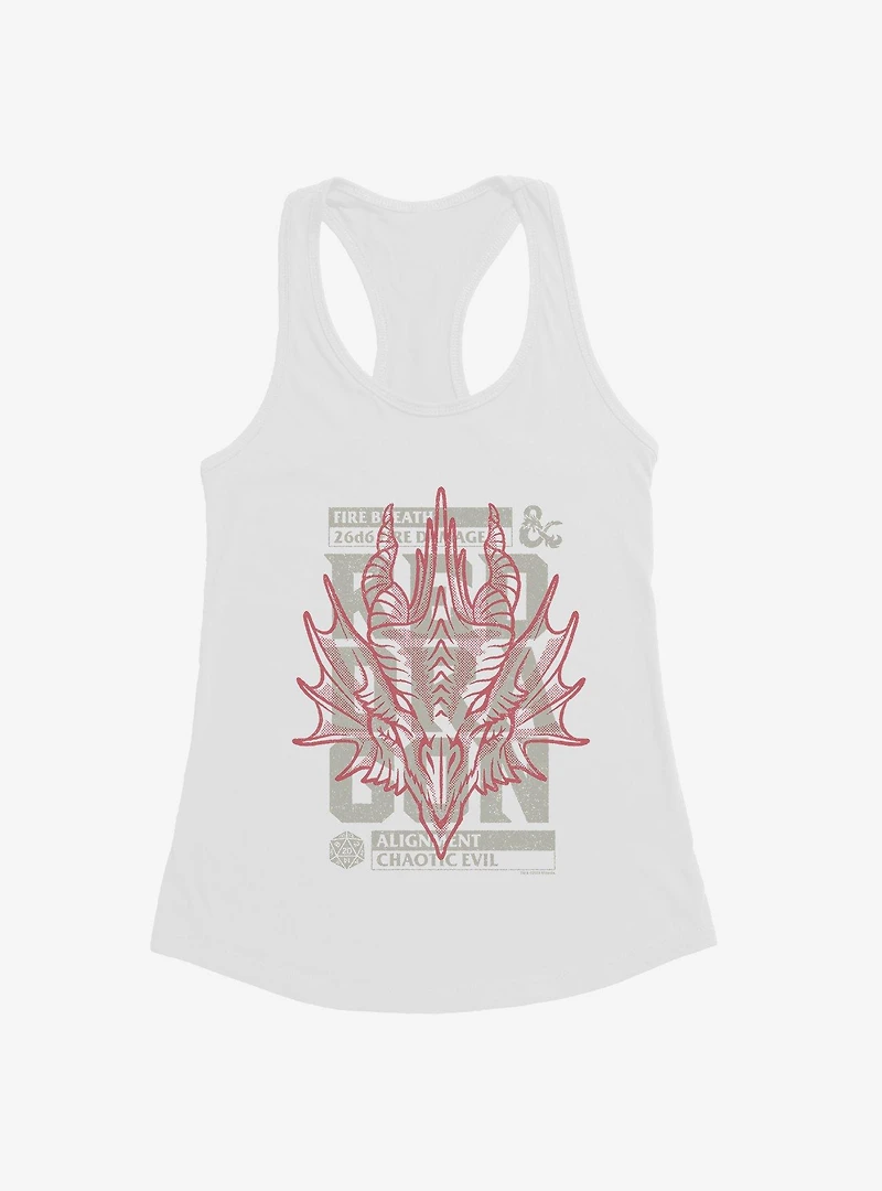 Dungeons & Dragons Red Dragon Stamp Girls Tank