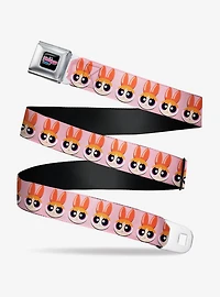 The Powerpuff Girls Blossom Face Close Up Seatbelt Belt