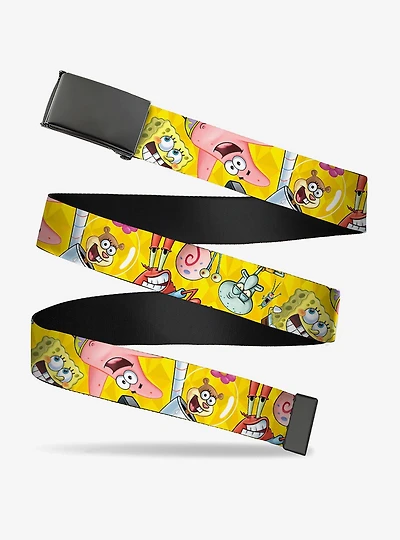 SpongeBob SquarePants And Friends Poses Scattereds Flip Web Belt