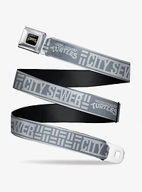 Teenage Mutant Ninja Turtles City Sewer Title Logos Seatbelt Belt
