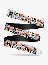 The Powerpuff Girls Expressions Stacked Seatbelt Belt