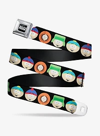 South Park Boys Face Repeat Seatbelt Belt