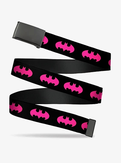 DC Comics Batman Signal Fuchsia Flip Web Belt