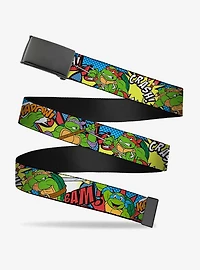 Teenage Mutant Ninja Turtles Action Poses Action Bubbles Dots Flip Web Belt