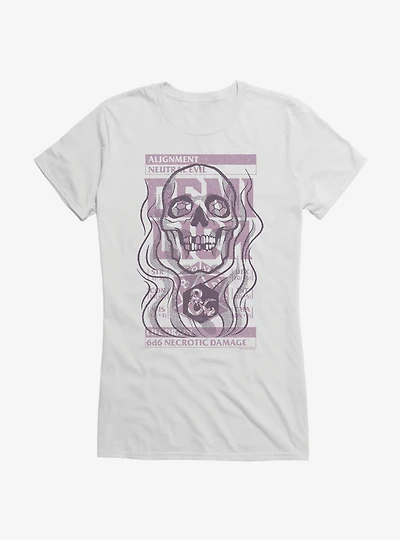 Dungeons & Dragons Demilich Stats Stamp Girls T-Shirt