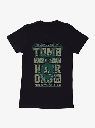 Dungeons & Dragons Tomb Of Horrors Dungeon Module Stamp Womens T-Shirt