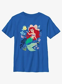 Disney Princesses Ariel And Flounder Youth T-Shirt