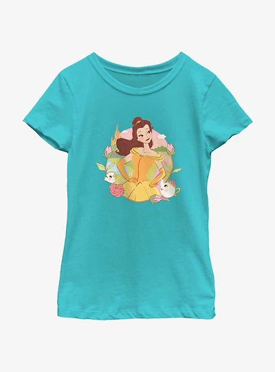 Disney Princesses Belle Mrs. Potts And Chip Youth Girls T-Shirt