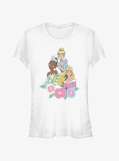 Disney Sleeping Beauty Tiana and Cinderella Group Pic Girls T-Shirt