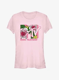MTV Floral Logo Girls T-Shirt